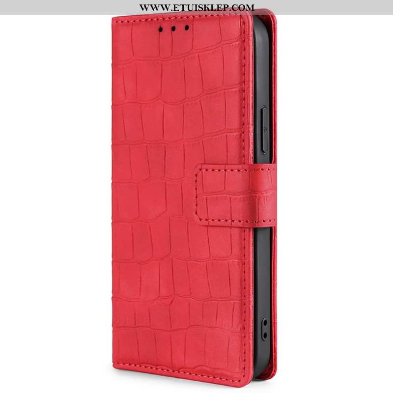 Etui Folio do Xiaomi Redmi Note 11 Pro / 11 Pro 5G Krokodyl Dotykający Skóry